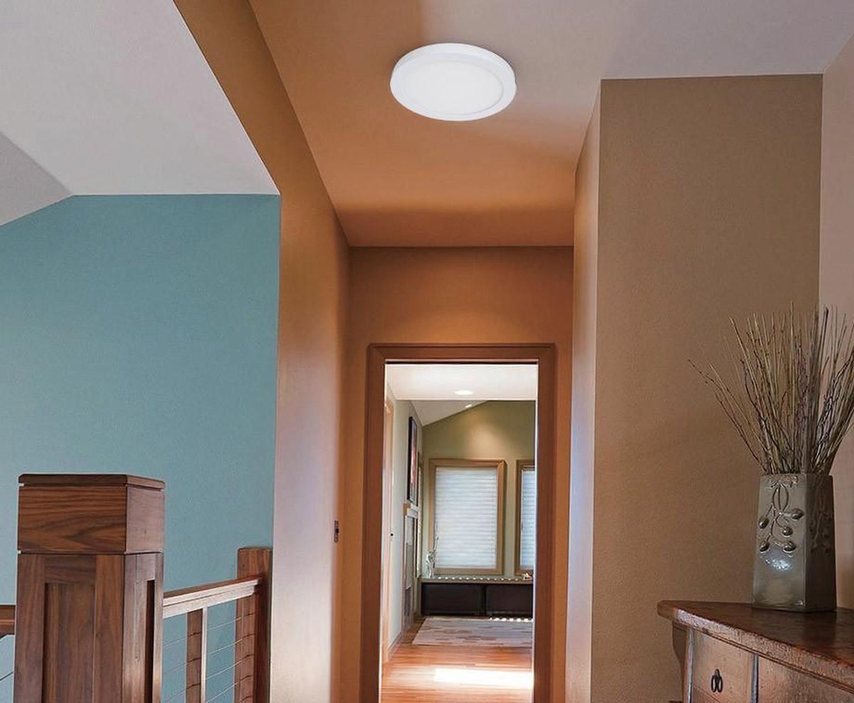 Plafonnier LED rond blanc 1200 lumens 3500k Ø22cm
