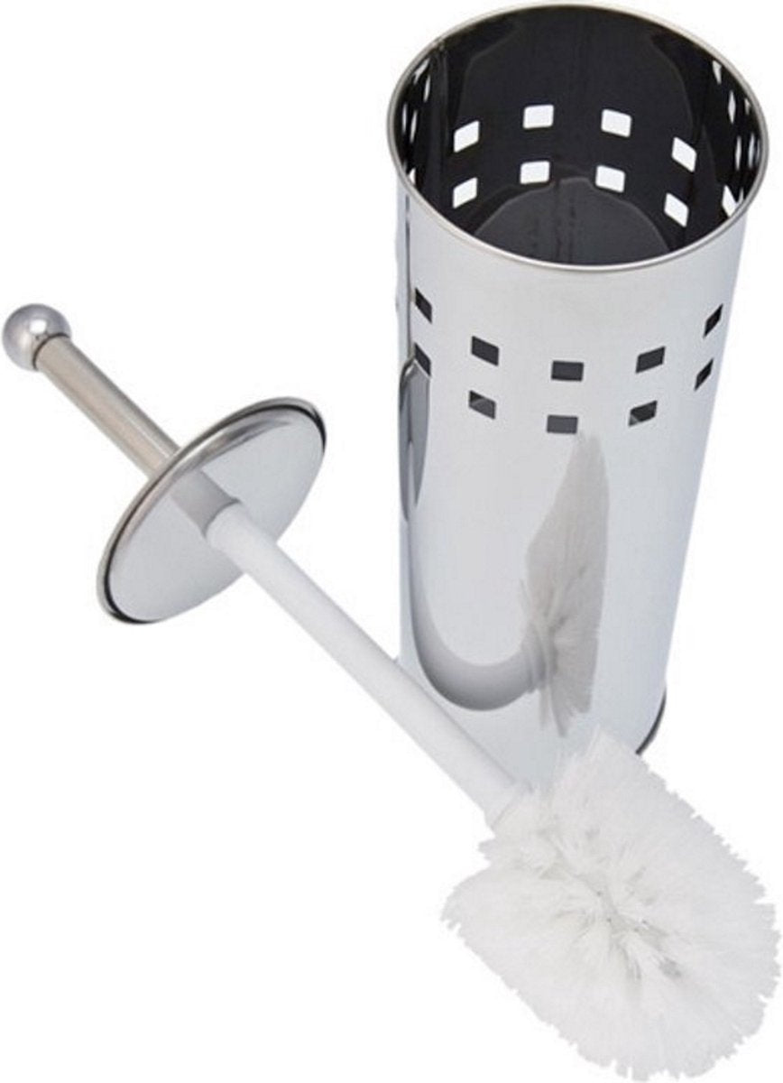 Brosse de toilette en acier inoxydable avec support - Porte-brosse de toilette - Brosse de toilette