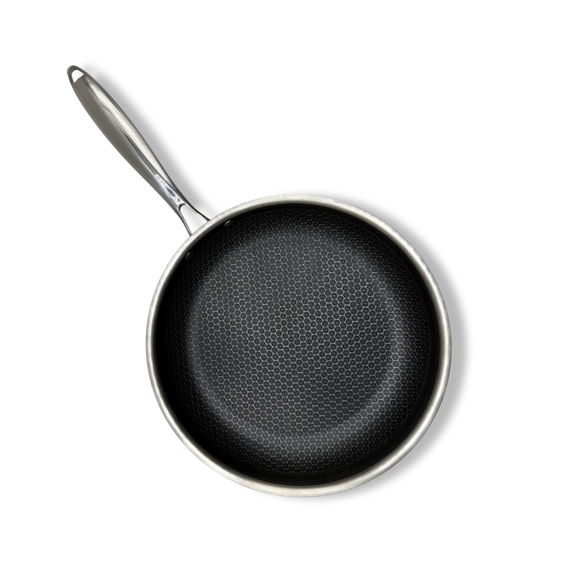 Koekenpan 28cm - RVS Antiaanbak - PFAS vrij - Keramisch - Daimond