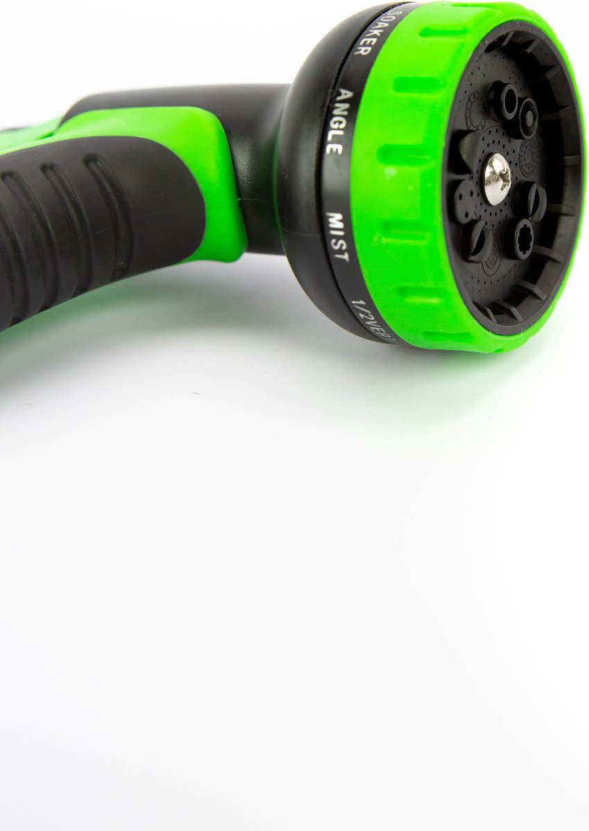 Pistolet d'arrosage à 7 positions de pulvérisation - Tête de pulvérisation pour tuyau d'arrosage - Pistolet d'arrosage avec poignée Softgrip - Tête de pulvérisation