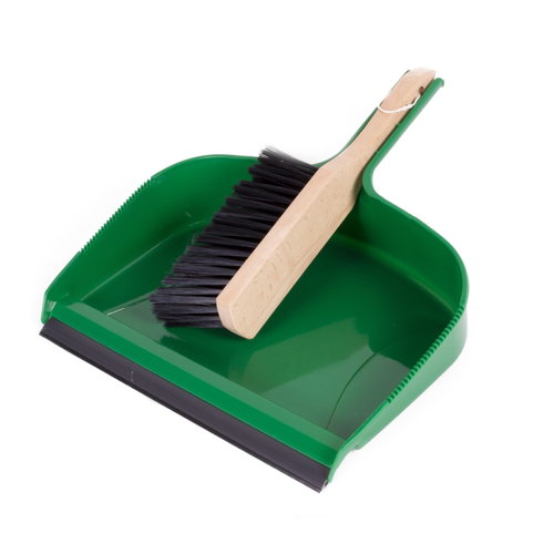 Pelle et balayette - Grand modèle - 38 x 33 x 6 cm - Vert