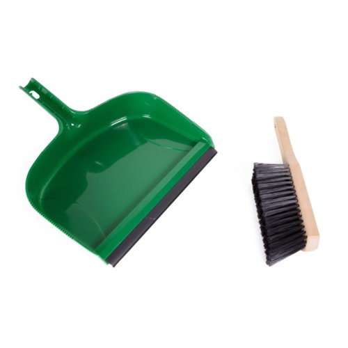 Pelle et balayette - Grand modèle - 38 x 33 x 6 cm - Vert