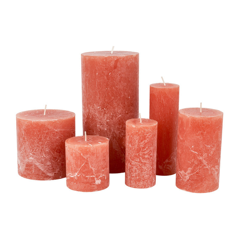 Stumpenkerze Braun 13 x Ø 7 cm