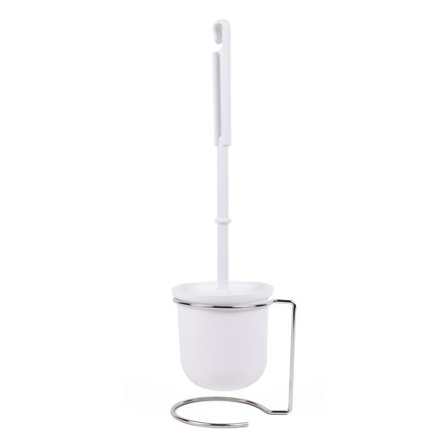 WC Borstel Luxe met Houder - 34 cm - Wit