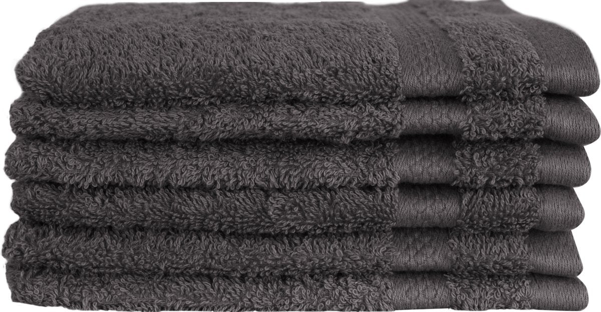 Gant de toilette anthracite 16 x 21 cm