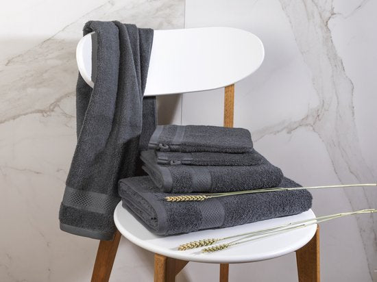 Gant de toilette anthracite 16 x 21 cm