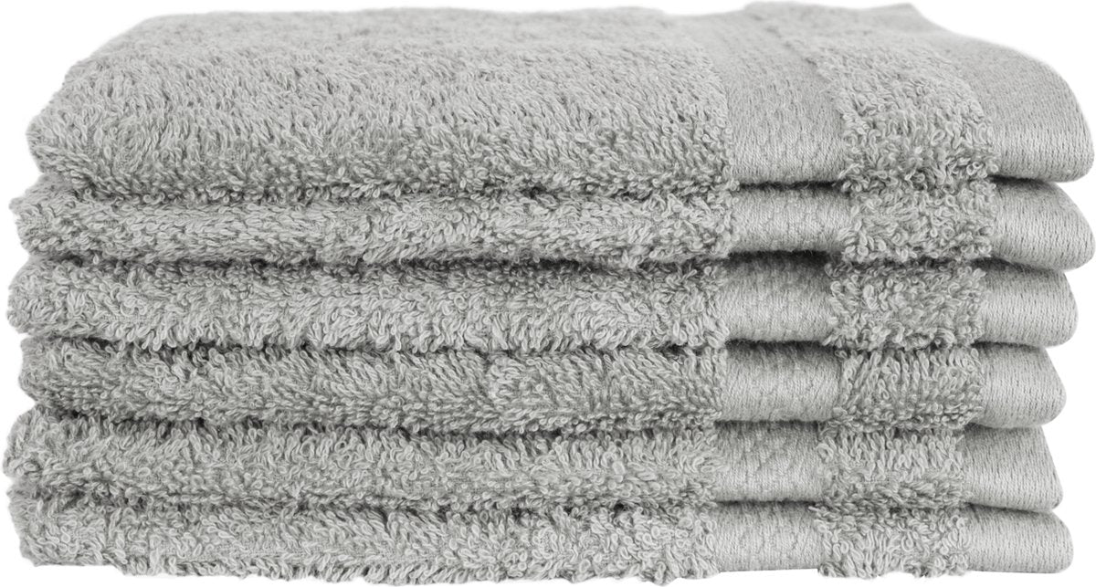 Gant de toilette gris 16 x 21 cm