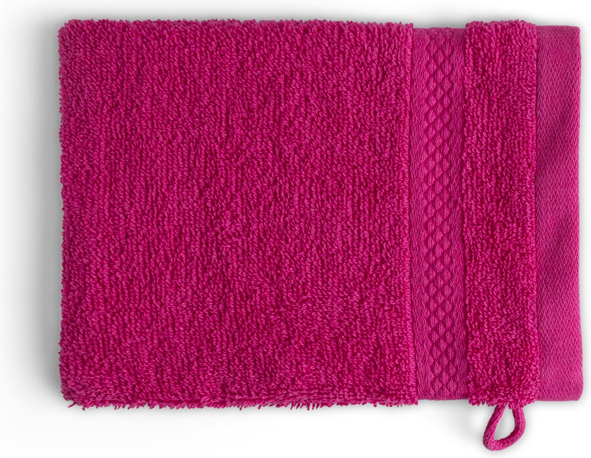 Gant de toilette rose 16 x 21 cm