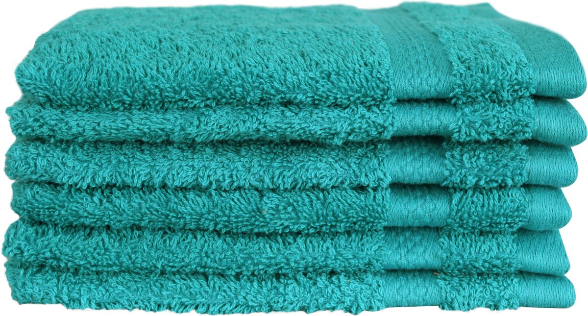 Gant de toilette vert 16 x 21 cm