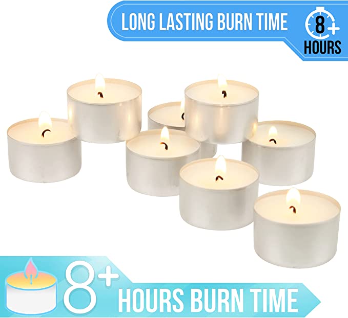 Bougies chauffe-plat (40 pièces) - Durée de combustion : 8 heures