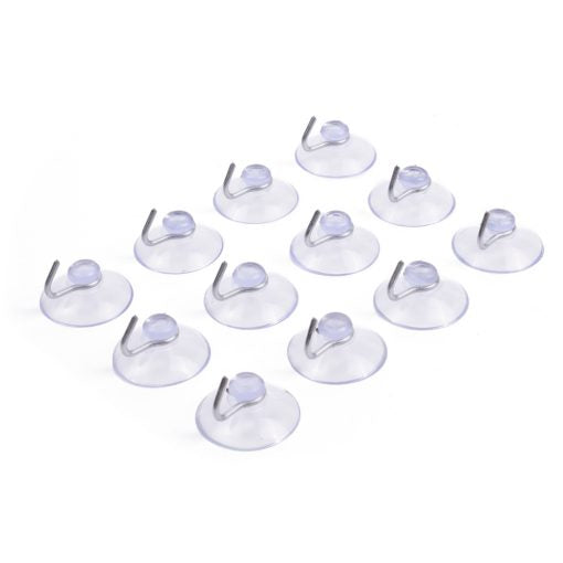 Ventouse avec crochet 45 mm blanche, lot de 3
