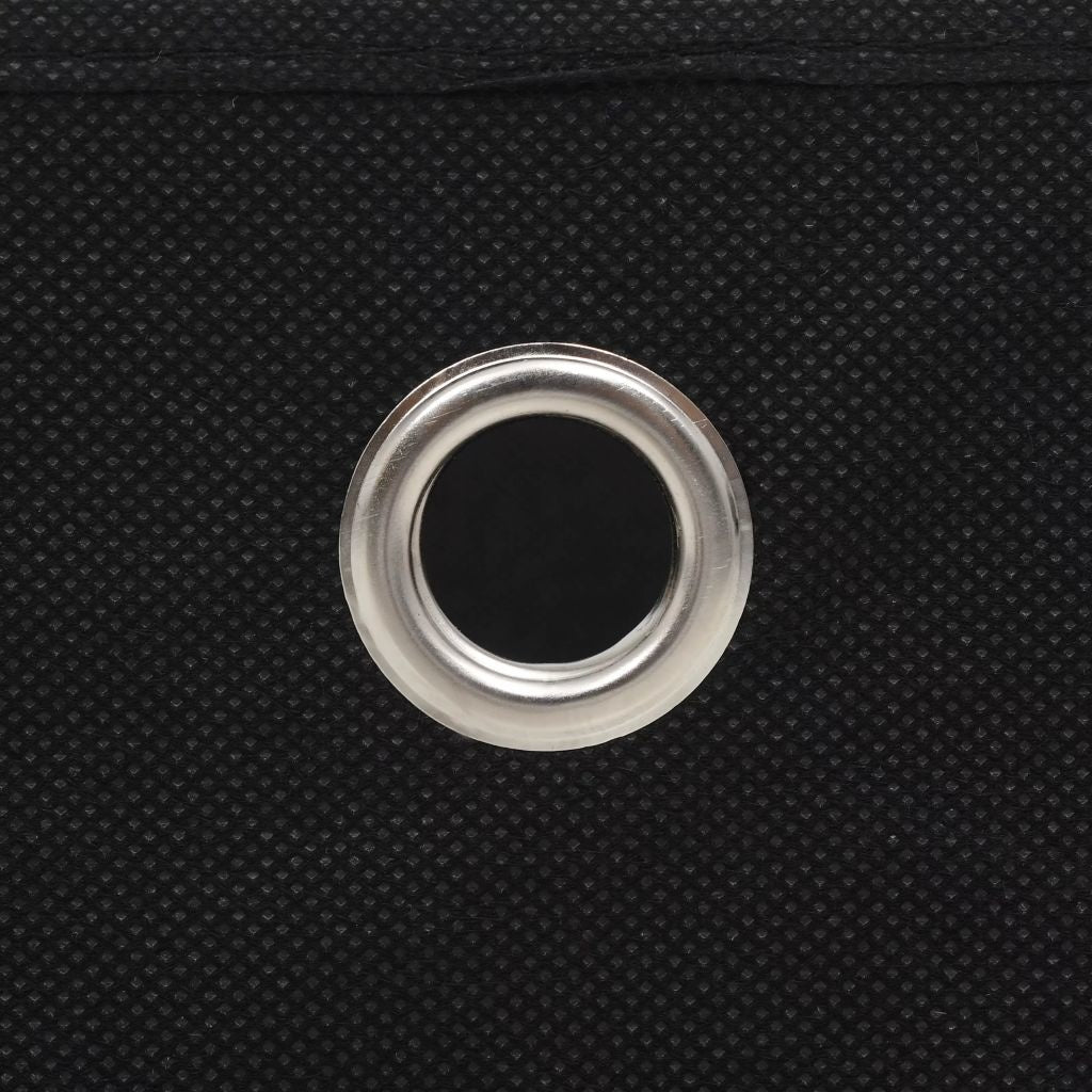 Boîte de rangement en tissu noir