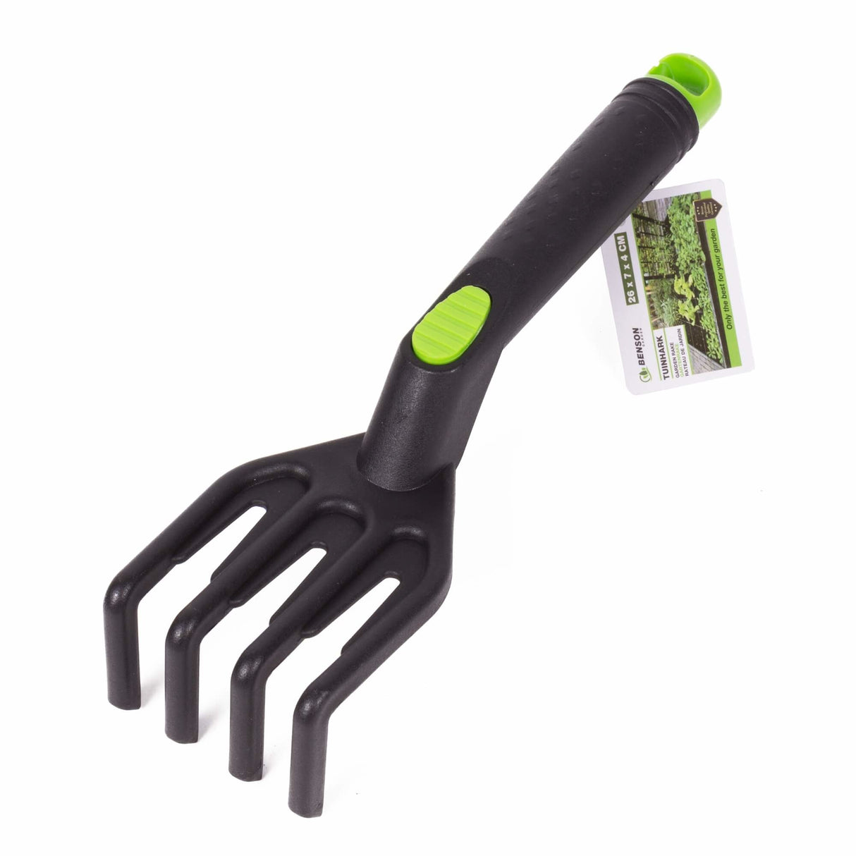 Râteau de jardin à main - 7,5 cm - 4 dents - Renforcé en fibre de verre