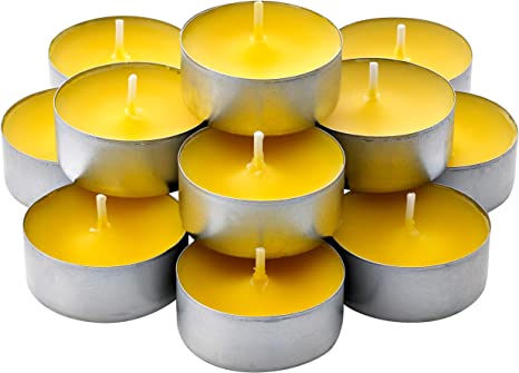 Bougies chauffe-plat parfumées au citron (24 pièces)