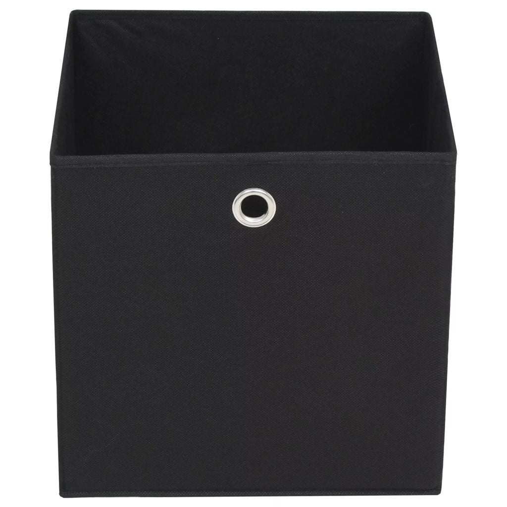 Boîte de rangement en tissu noir