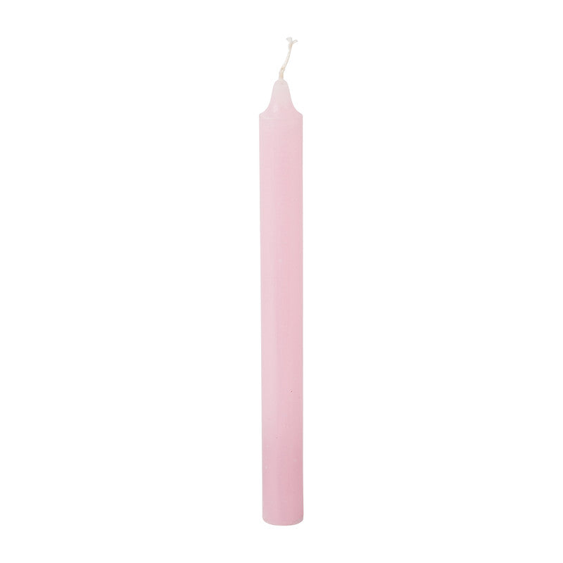 Dinerkaars Roze 24 cm Zeegroen kaarsen 7,5 uur brandtijd