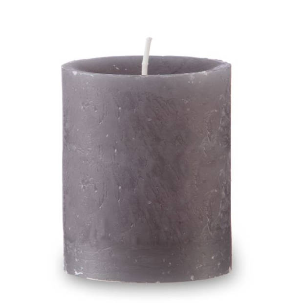 Stumpenkerze Grau 8 x Ø 7 cm
