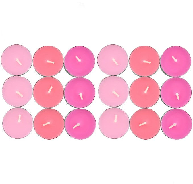 Bougies chauffe-plat parfumées Pois de senteur et Roses, 18 pièces