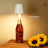 2 Stuks - Oplaadbare Flessenlamp - Dimbare Tafellamp - Aluminium - Waterdicht - Wit - Dutch Standard