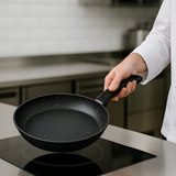 Wok en Koekenpannenset 2-delig 28cm - Antiaanbak - PFAS vrij - Zwart