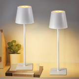 2 Stuks - Oplaadbare Tafellamp - Dimbaar - Waterdicht - 38CM - Wit- Dutch Standard