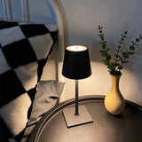 Oplaadbare Tafellamp Zwart Bureaulamp Dimbaar 26CM 2 stuks
