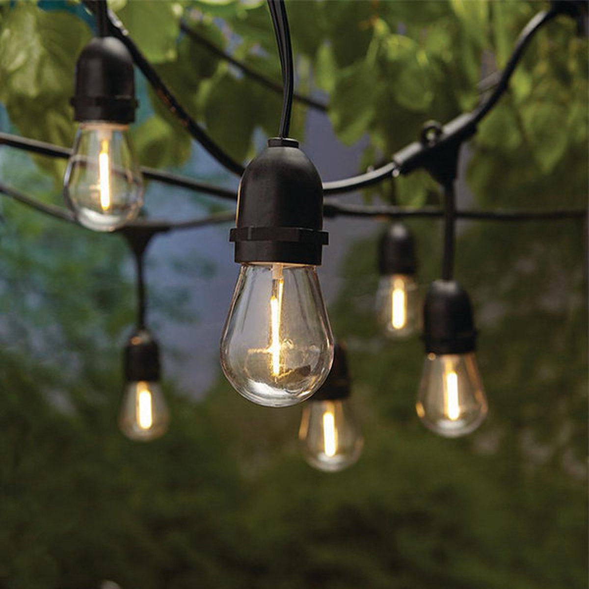 LED Feestverlichting Waterdicht lichtsnoer 7meter Warm Wit incl 10 lampen Voor Binnen en Buiten