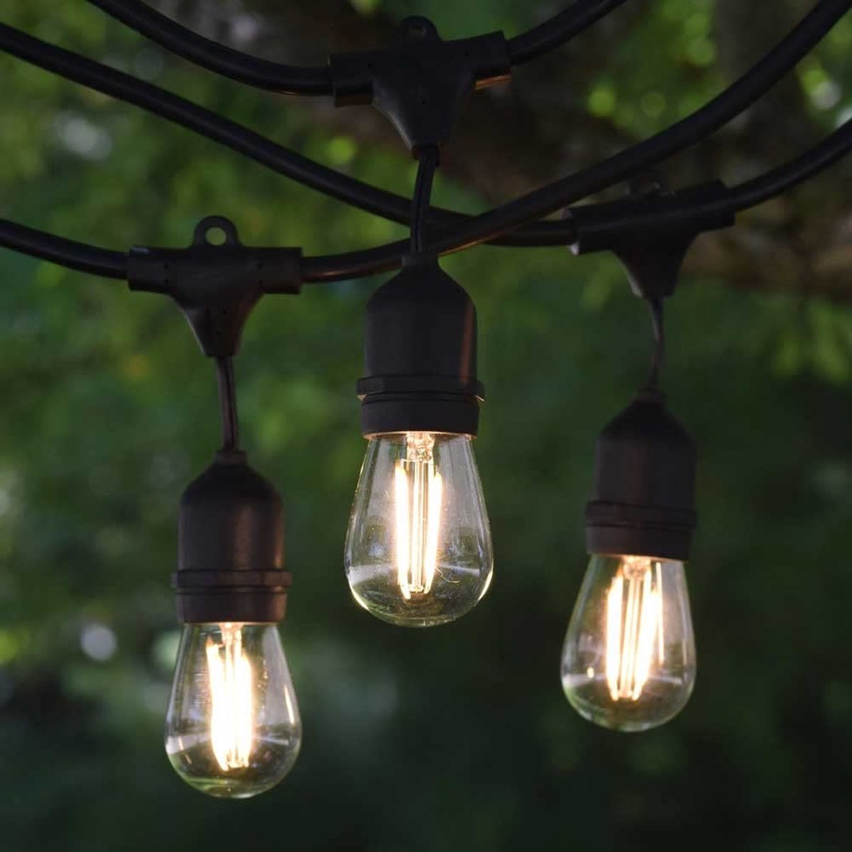 LED Feestverlichting Waterdicht lichtsnoer 7meter Warm Wit incl 10 lampen Voor Binnen en Buiten