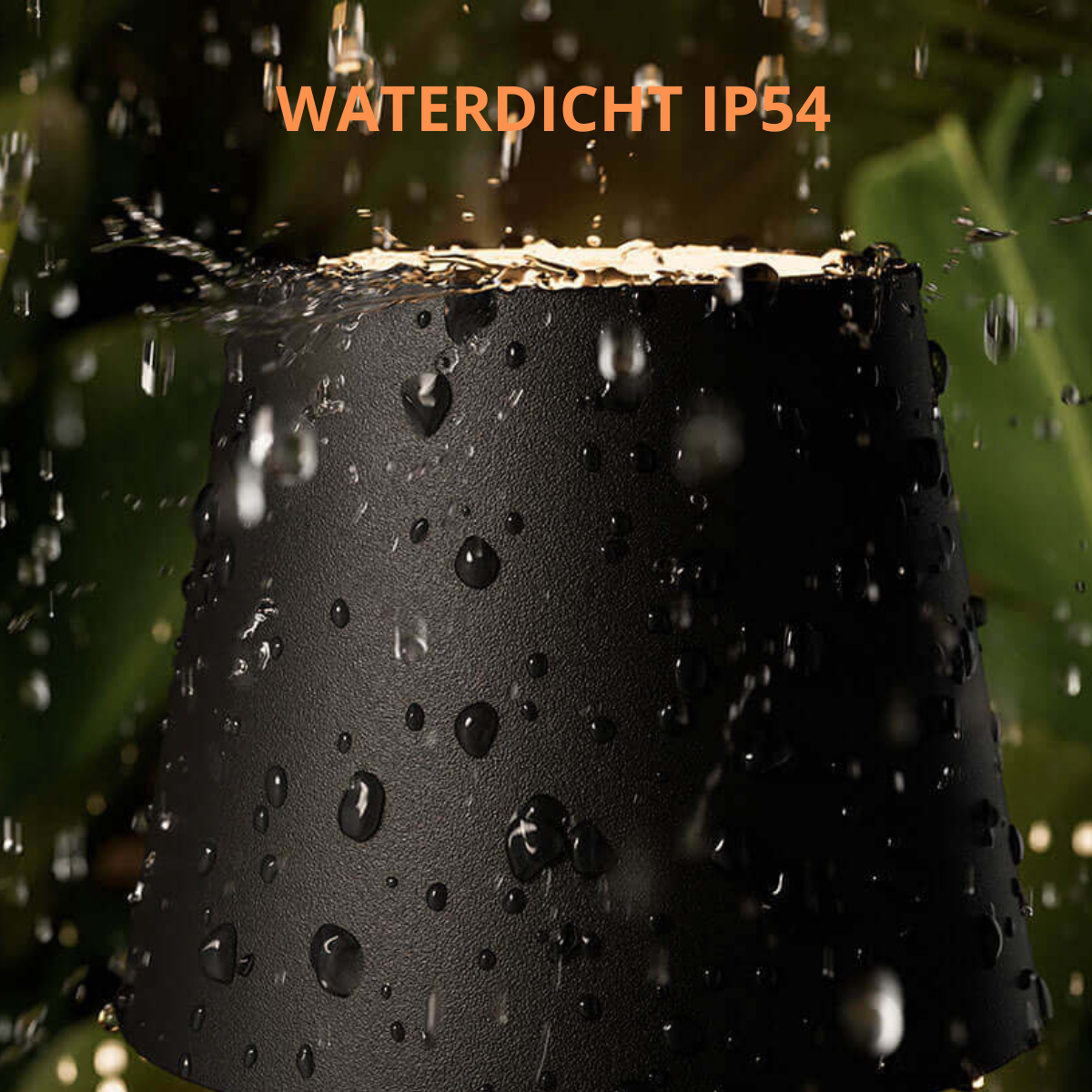 2 Stuks - Oplaadbare Flessenlamp - Dimbare Tafellamp - Aluminium - Waterdicht - Zwart - Dutch Standard