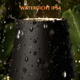 2 Stuks - Oplaadbare Flessenlamp - Dimbare Tafellamp - Aluminium - Waterdicht - Zwart - Dutch Standard
