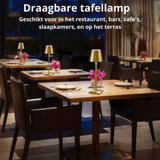 2 Stuks - Oplaadbare Tafellamp - Dimbaar - Waterdicht - 38CM - Goud - Dutch Standard