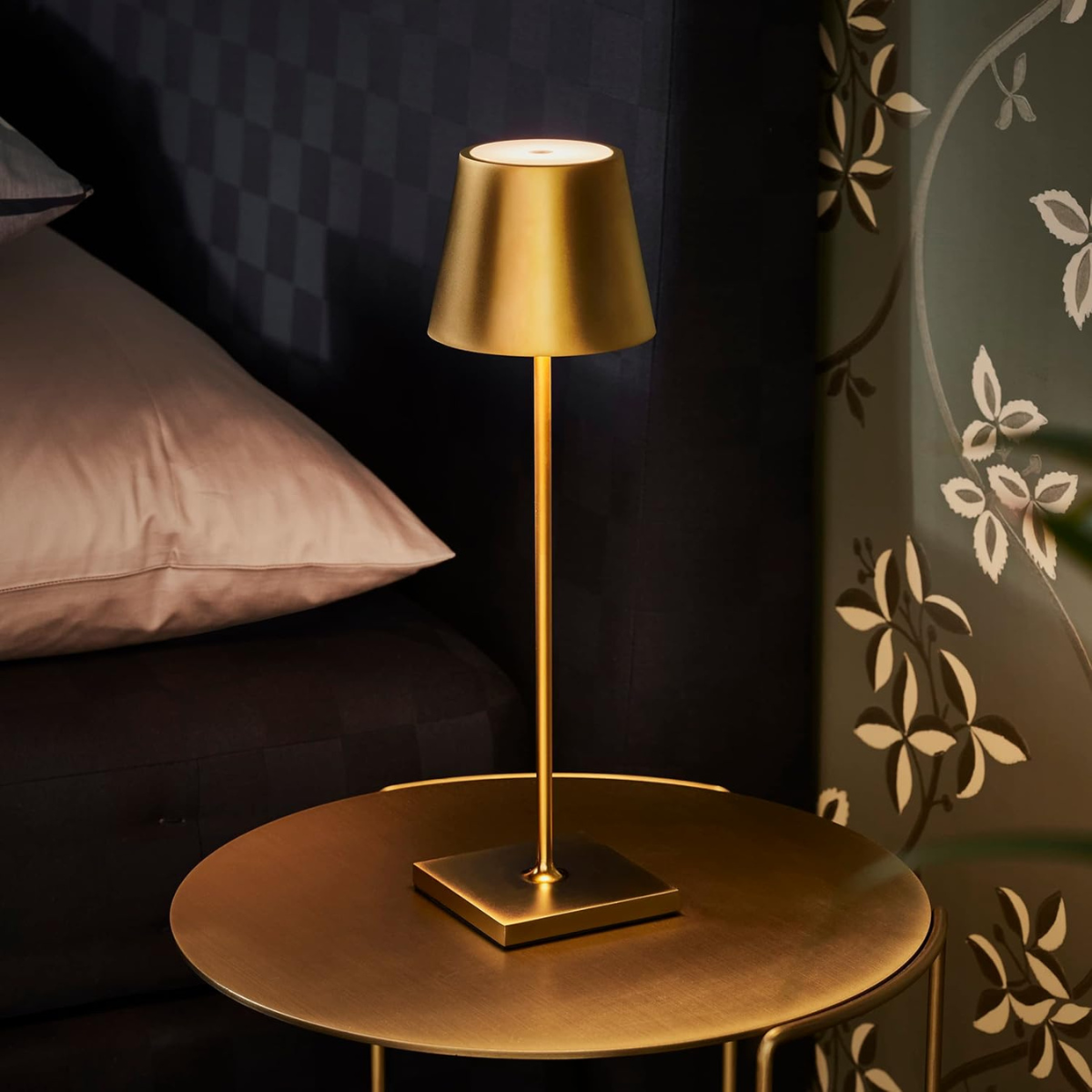 2 Stuks - Oplaadbare Tafellamp - Dimbaar - Waterdicht - 38CM - Goud - Dutch Standard
