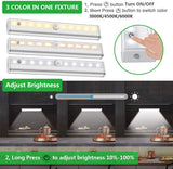 2 Stuks - Kastverlichting met bewegingssensor LED Kast Verlichting Keukenverlichting LED Incl Afstandsbediening Oplaadbaar Warm en Koud Licht