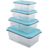 Luxe Bewaardozen Blauw 4 Stuks