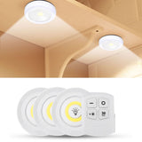 3 Stuks Draadloze ledlamp Kastverlichting Draadloze wandlamp Trapverlichting Draadloze ledspot Dimbaar Batterij