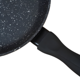 Ensemble de 2 poêles à frire 24/28 cm - Antiadhésives - Sans PFAS - Noires 