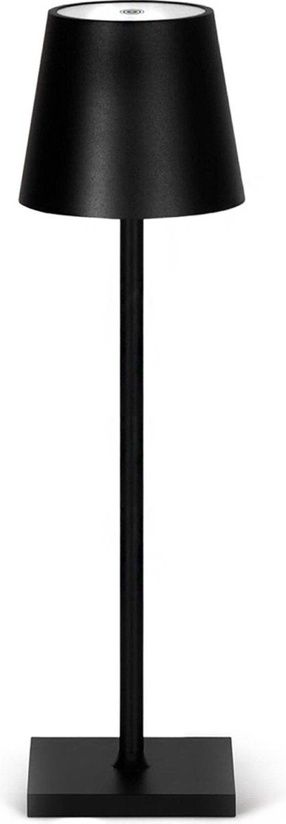 Oplaadbare Tafellamp - Dimbaar - Waterdicht - 38CM - Zwart - Dutch Standard