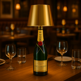 2 Stuks - Oplaadbare Flessenlamp - Dimbare Tafellamp - Aluminium - Waterdicht - Goud - Dutch Standard