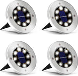 4 x LED Solar Grondspot Zwart - Solar Tuinverlichting - Buitenlamp - Tuinverlichting op Zonne-Energie