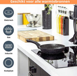 Koekenpan Ø 20cm Inductie Anti-Aanbak Alle Warmtebronnen PTFE en PFAS vrij