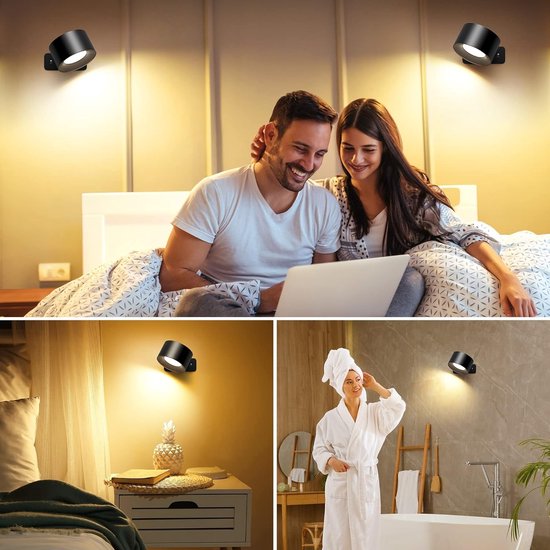 Wandlamp - Oplaadbaar - Dimbaar - Met Afstandsbediening