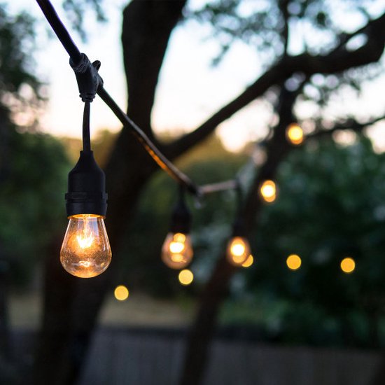 LED Feestverlichting Waterdicht lichtsnoer 7meter Warm Wit incl 10 lampen Voor Binnen en Buiten