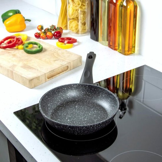 Koekenpan Ø 20cm Inductie Anti-Aanbak Alle Warmtebronnen PTFE en PFAS vrij