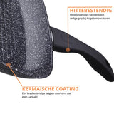 Grillpan Ø 24cm Inductie Anti-Aanbak Alle Warmtebronnen PTFE en PFAS vrij