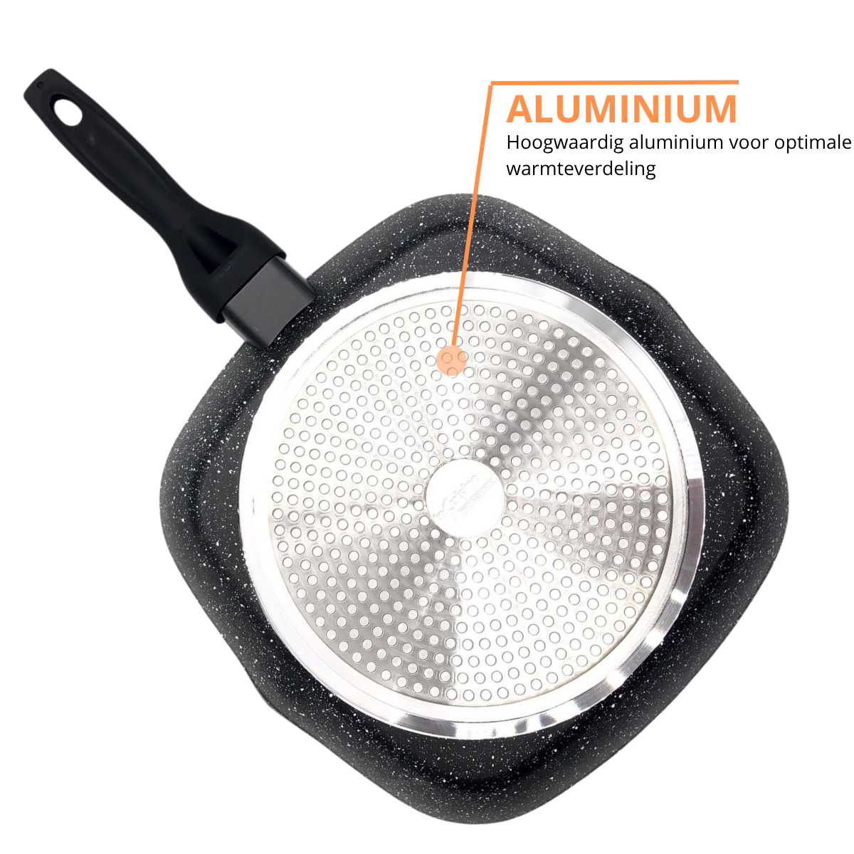 Grillpfanne 24 cm – Antihaftbeschichtung – PFAS-frei 