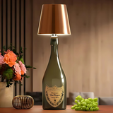 2 Stuks - Oplaadbare Flessenlamp - Dimbare Tafellamp - Aluminium - Goud - Dutch Standard