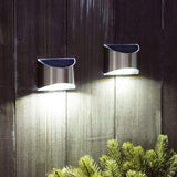 6 Stuks LED Buitenlamp Zonne-Energie RVS Sino