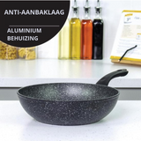 Wokpan Ø 28cm Inductie Anti-Aanbak Alle Warmtebronnen PTFE en PFAS vrij