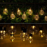 6m Lichtslinger zonne-energie met 10 Warm Witte LED Lampen
