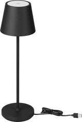 Oplaadbare Tafellamp Zwart Waterdicht Met Dockstation Bureaulamp Dimbaar 38CM